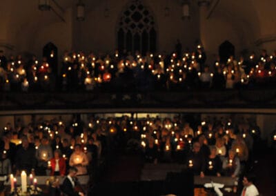 Candles at Central Presbyterian Church, Cambridge, Ontario