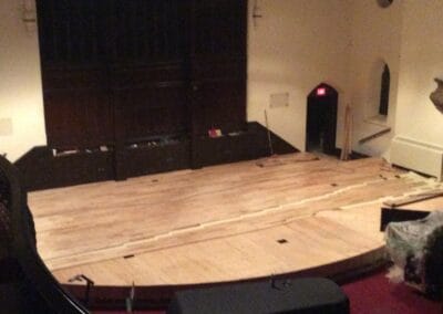 Stage Construction, Central Presbyterian Church, Cambridge, Ontario