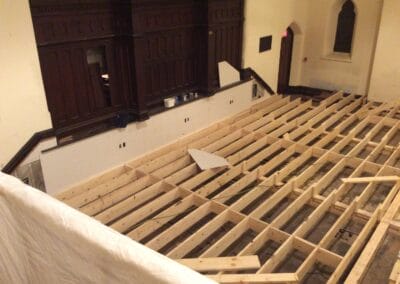 Stage Construction, Central Presbyterian Church, Cambridge, Ontario