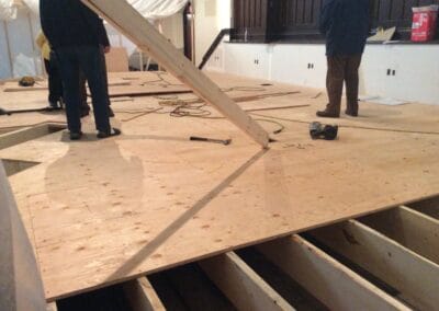 Stage Construction, Central Presbyterian Church, Cambridge, Ontario