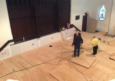 Stage Construction, Central Presbyterian Church, Cambridge, Ontario