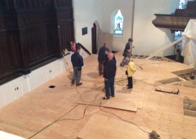 Stage Construction, Central Presbyterian Church, Cambridge, Ontario