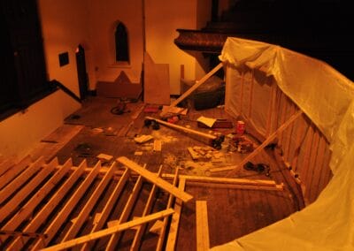 Stage Construction, Central Presbyterian Church, Cambridge, Ontario