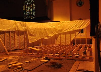 Stage Construction, Central Presbyterian Church, Cambridge, Ontario