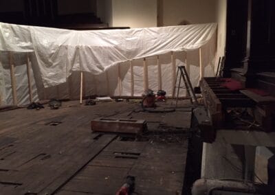 Stage Construction, Central Presbyterian Church, Cambridge, Ontario