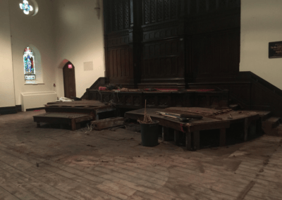 Stage Construction, Central Presbyterian Church, Cambridge, Ontario