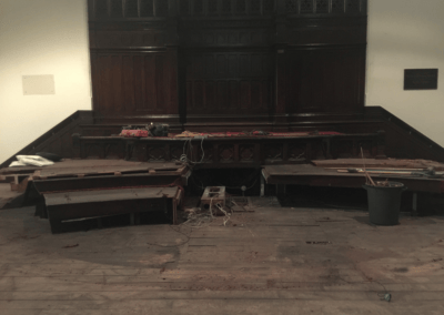 Stage Construction, Central Presbyterian Church, Cambridge, Ontario