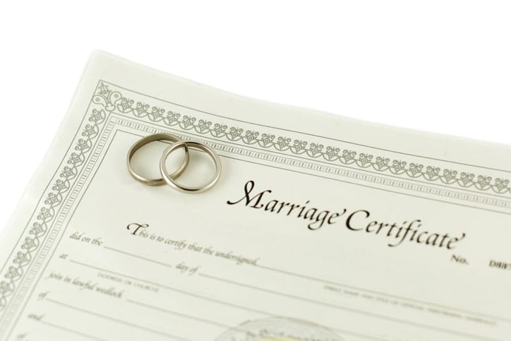 Marriage licence